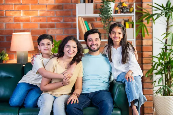 Happy family at home